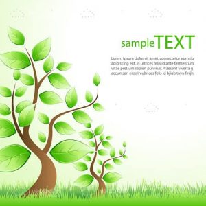 Sample text template with tree
